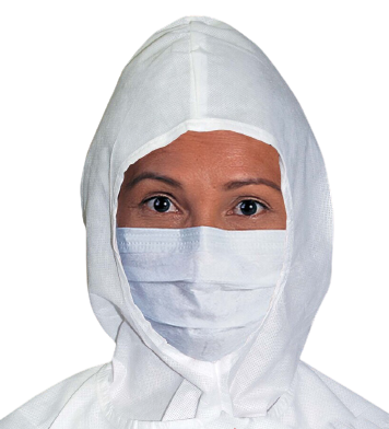 Нестерильная гофрированная маска на завязках KIMTECH PURE* M3 для чистых помещений (23 см)