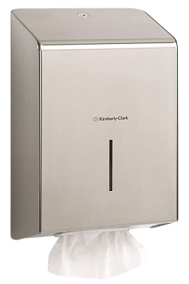 Диспенсер для бумажных полотенец в пачках Kimberly-Clark стальной (8971)