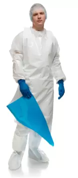 Фартук HACCPER Evatex DUO 200 мкм, белый | синий Фартук HACCPER Evatex DUO 200 мкм, белый | синий