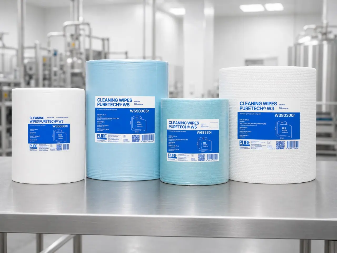 Экономия 24% без потери качества: новая протирка Puretech® W3 80 г/м²