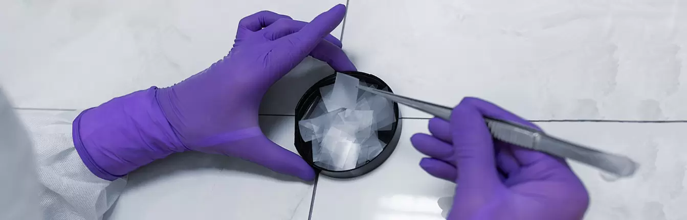 Новинка! Химостойкие нитриловые перчатки Puretech® Neutrino Purple