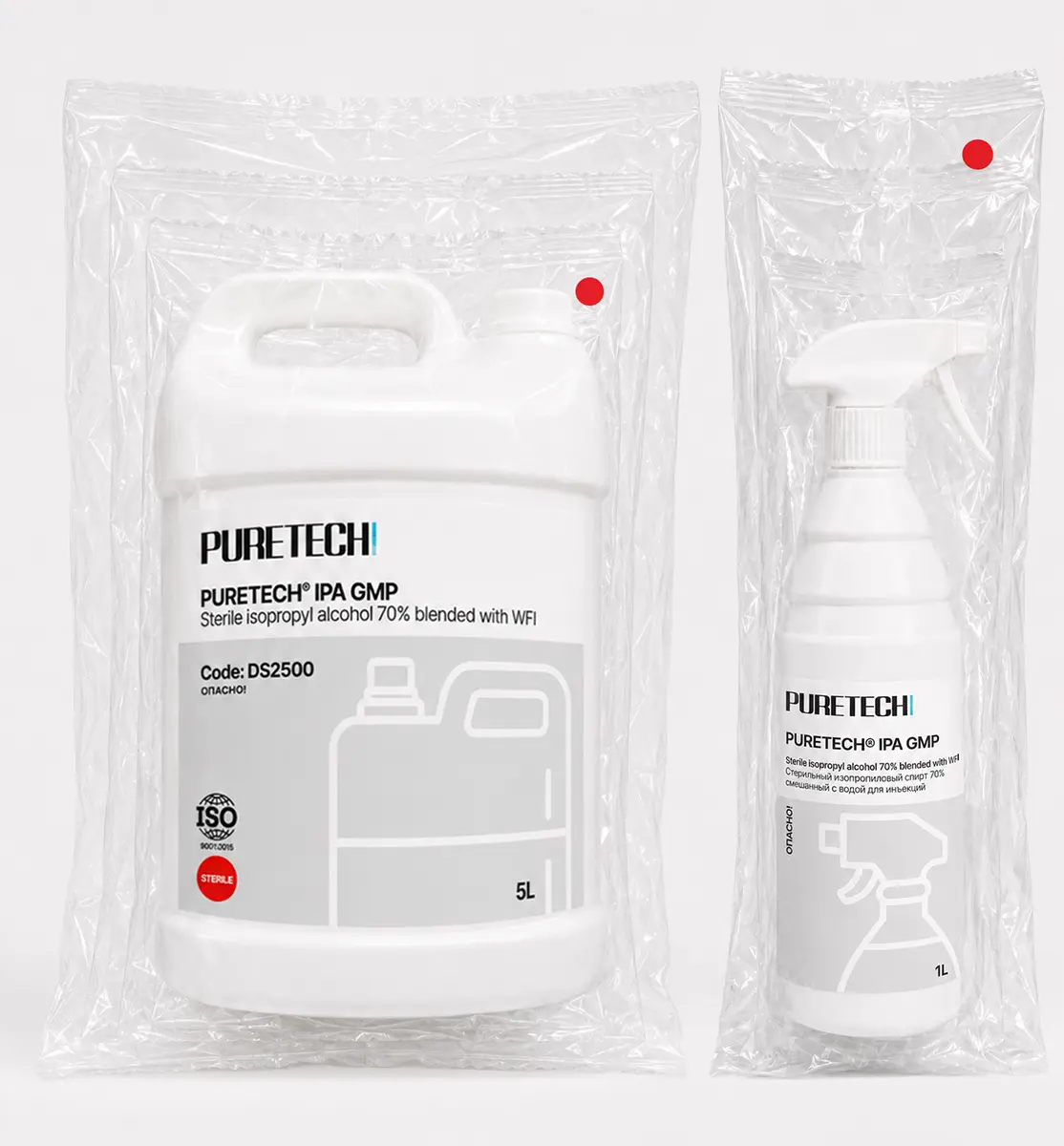Стерильный изопропиловый спирт 70% Puretech® IPA GMP