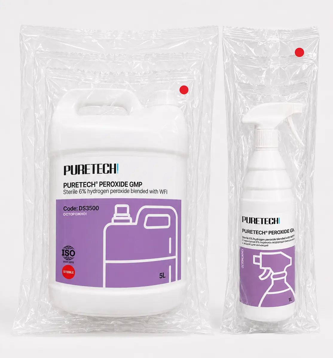 Дезинфицирующее стерильное средство Puretech® PEROXIDE GMP