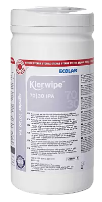 Стерильные низковорсящие салфетки из полицеллюлозы Ecolab KLERWIPE 70/30 IPA в тубе