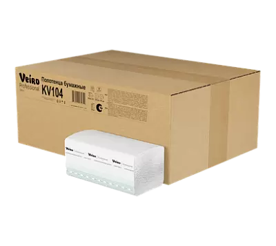 Однослойные полотенца для рук Veiro Professional Basic (KV104)