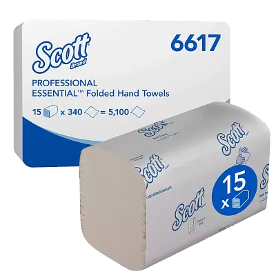Бумажные полотенца в пачках Scott Essential (6617)