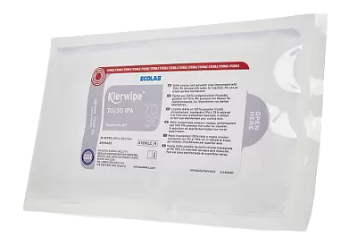 Стерильные безворсовые салфетки Ecolab KLERWIPE 70/30 IPA (20 упаковок по 15 салфеток)