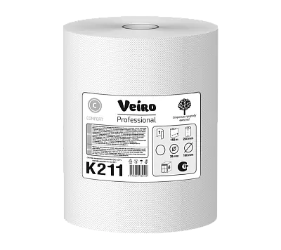 Однослойные полотенца бумажные в рулонах Veiro Professional Comfort (K211)