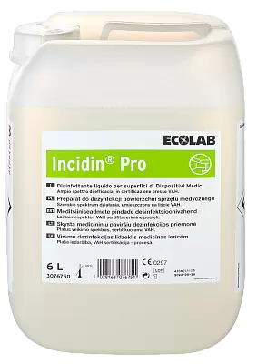 Медицинский дезинфектант Ecolab INCIDIN PRO (6 л) Медицинский дезинфектант Ecolab INCIDIN PRO (6 л)