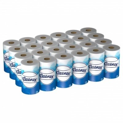 Туалетная бумага в стандартных рулонах Kleenex двухслойная (48 рул х 24,8 м)