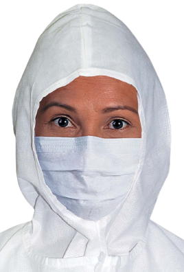 Стерильная гофрированная маска на резинках KIMTECH PURE* M3 для чистых помещений (18 см)