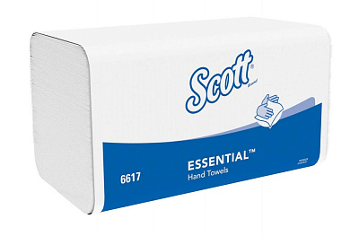 Бумажные полотенца в пачках Scott Essential (6617)