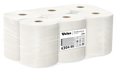 Двухслойные полотенца бумажные в рулонах Veiro Professional Premium (K304)
