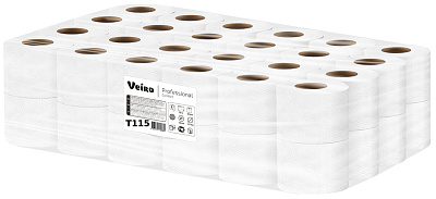 Двухслойная туалетная бумага в рулонах Veiro Professional Premium (Т115)