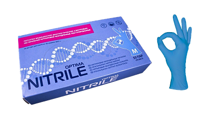 Нитриловые перчатки NITRILE OPTIMA Нитриловые перчатки NITRILE OPTIMA