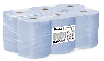 Двухслойные полотенца бумажные в рулонах Veiro Professional Comfort (K205)