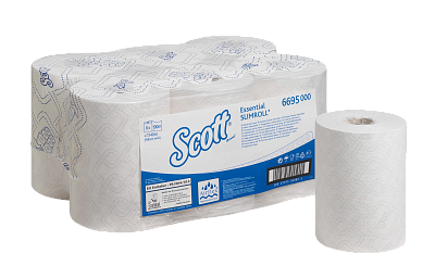 Полотенца для рук в рулоне SCOTT® ESSENTIAL SLIMROLL (6695)
