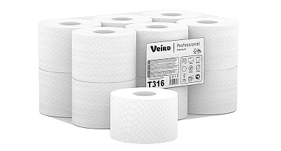 Двухслойная туалетная бумага в рулонах Veiro Professional Premium (Т316)