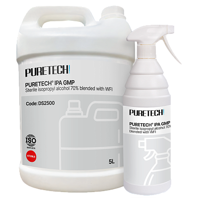 Стерильный изопропиловый спирт 70% Puretech® IPA GMP