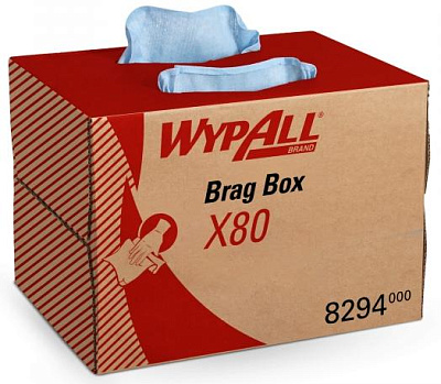 Протирочные салфетки WypAll® X80 BRAG Box Steel Blue