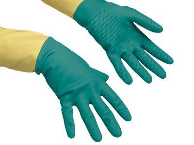 Перчатки латексные с неопреном VILEDA Усиленные