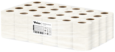 Трехслойная туалетная бумага в рулонах Veiro Professional Premium (Т309)