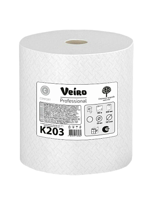 Двухслойные полотенца бумажные в рулонах Veiro Professional Comfort (K203)