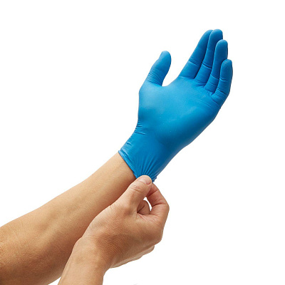 Нитриловые перчатки Kleenguard* G10 Arctic Blue