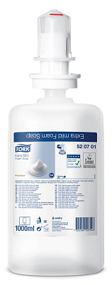 Косметическое ультрамягкое мыло-пена Tork S4 Premium 1 литр (520701)