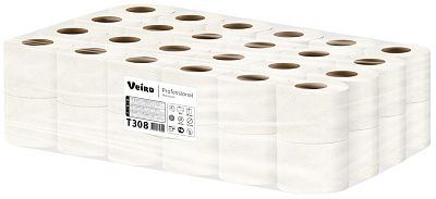 Двухслойная туалетная бумага в рулонах Veiro Professional Premium (Т308)