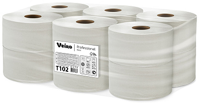 Однослойная туалетная бумага в средних рулонах Veiro Professional Basic (T102)