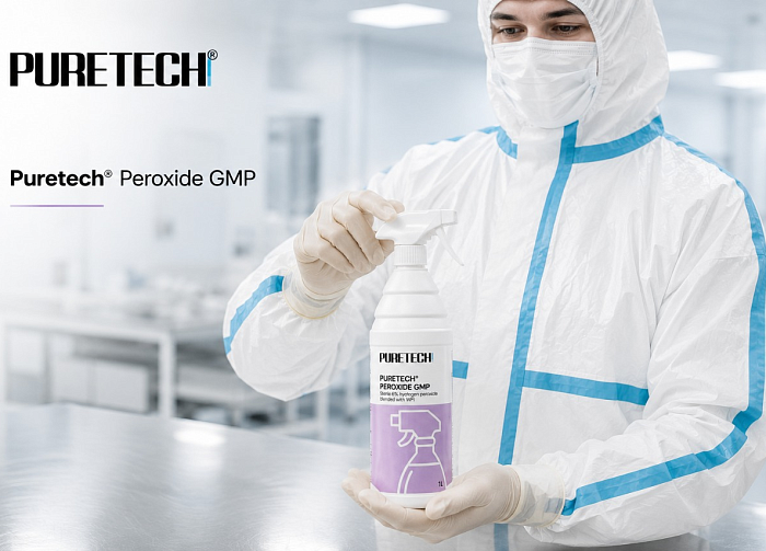 Новинка в портфеле бренда Puretech®. Стерильная перекись водорода Puretech® PEROXIDE GMP