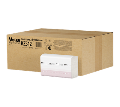 Двухслойные водорастворимые полотенца для рук Veiro Professional Premium KZ312