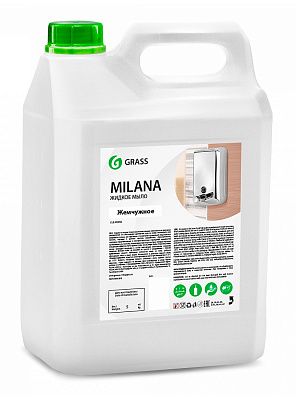 Жидкое увлажняющее крем-мыло Grass "Milana жемчужное" 5 литров