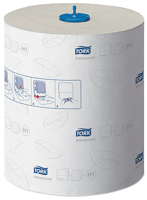 Двухслойные бумажные полотенца в рулоне Торк H1 Комфорт Матик (120067)